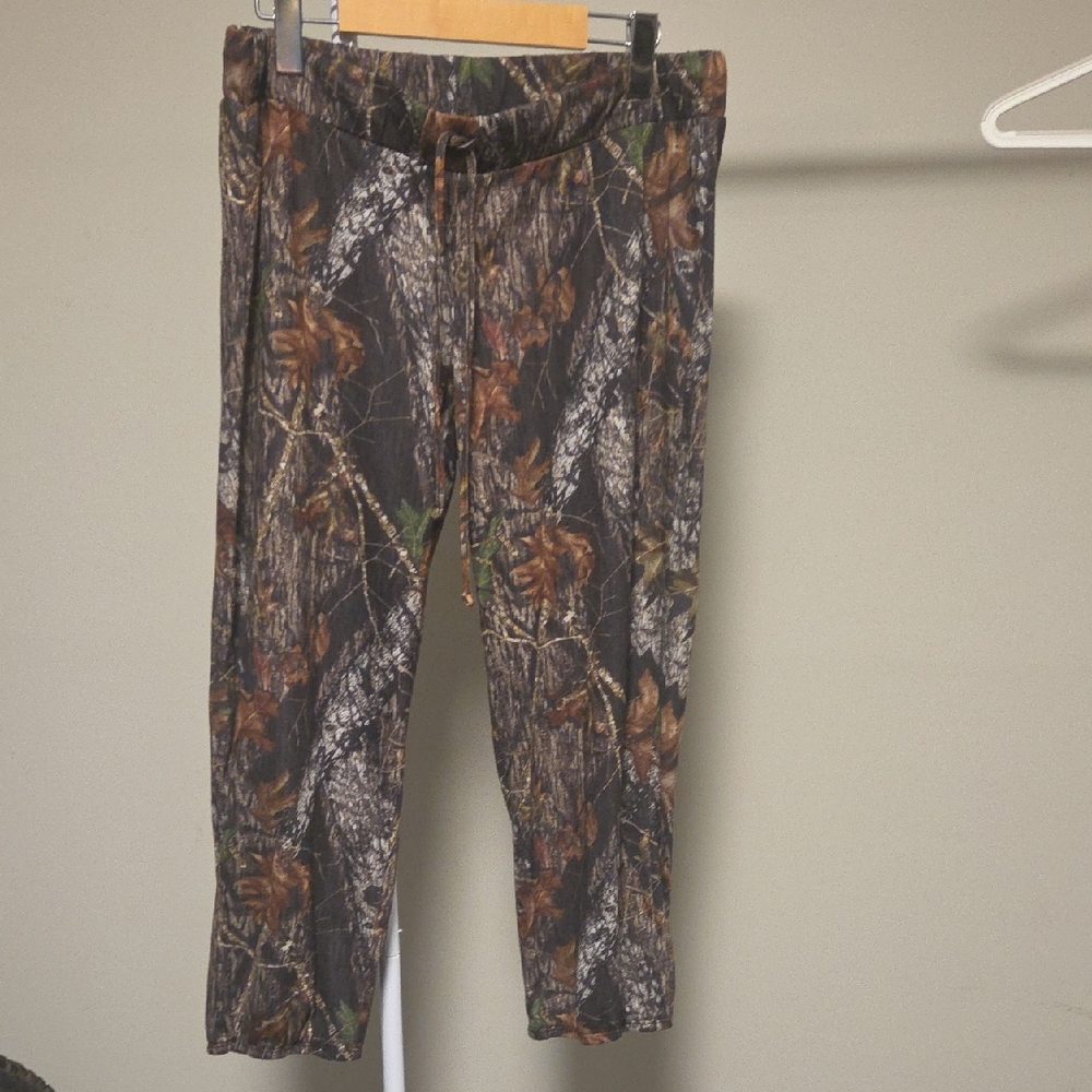 Women's Camouflage Lounge Pajama Pants - Brown/Green Camo
